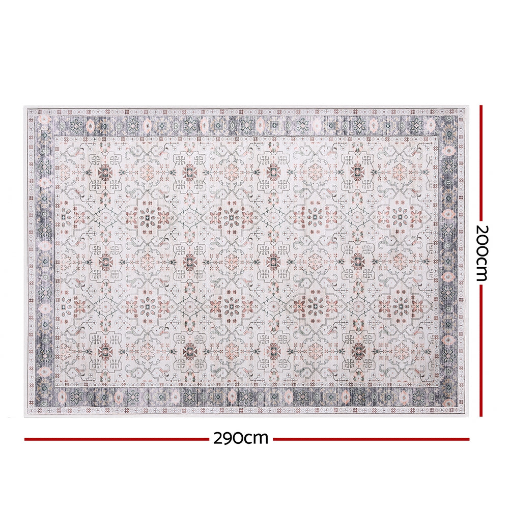 Artiss Washable Floor Rug 200x290cm Large Area Rug Modern Living Room Carpet FLR-4139-200X290-BG
