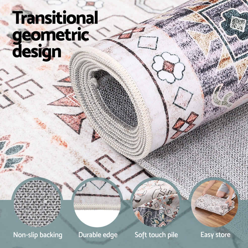 Artiss Washable Floor Rug 200x290cm Large Area Rug Modern Living Room Carpet FLR-4139-200X290-BG