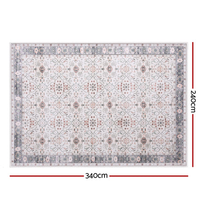 Artiss Washable Floor Rug 240X340cm Large Area Rug Modern Living Room Carpet FLR-4139-240X340-BG