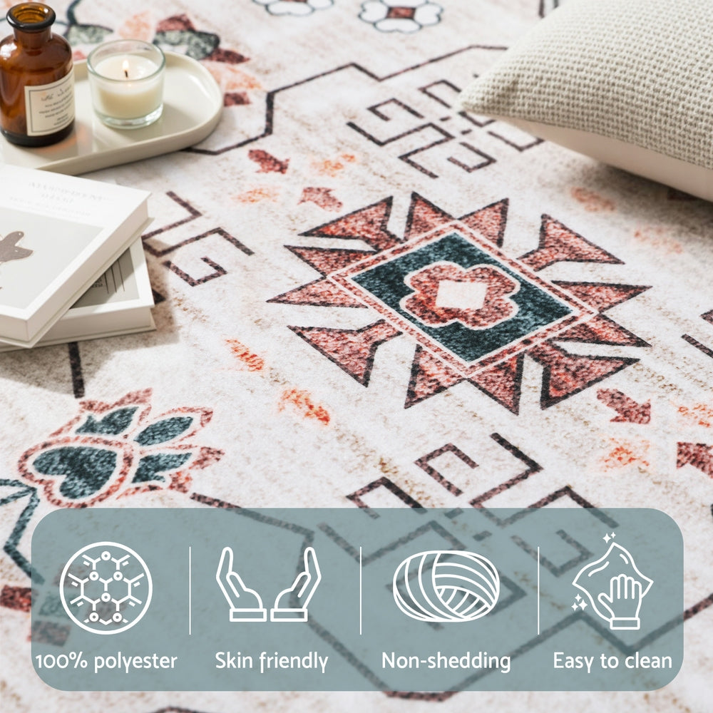 Artiss Washable Floor Rug 240X340cm Large Area Rug Modern Living Room Carpet FLR-4139-240X340-BG