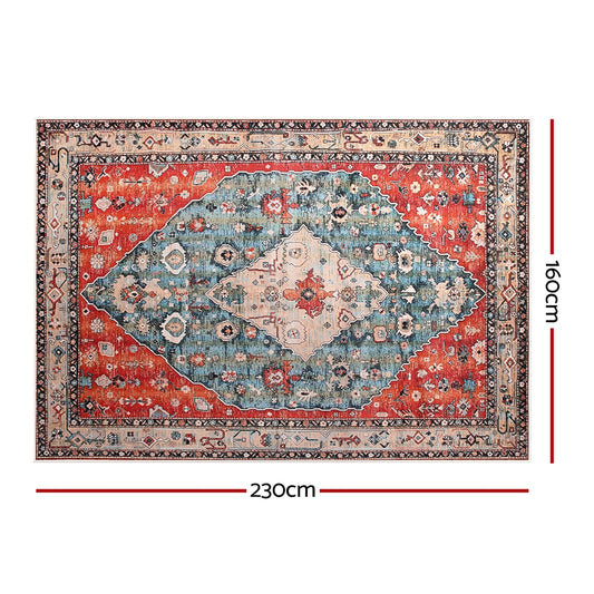 Artiss Floor Rug 160X230cm Large Washable Area Rug Modern Living Room Carpet Mat FLR-4217-160X230-RD