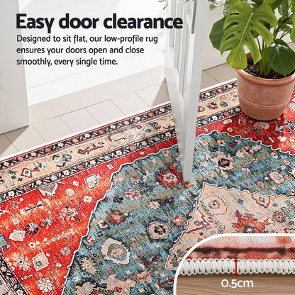 Artiss Floor Rug 160X230cm Large Washable Area Rug Modern Living Room Carpet Mat FLR-4217-160X230-RD