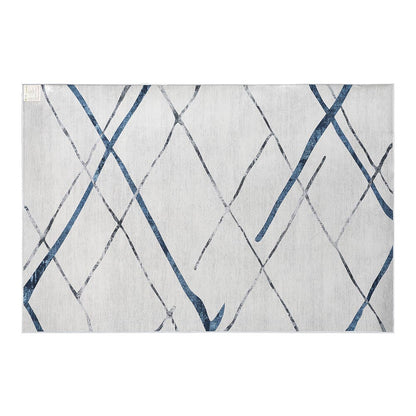 Artiss Rug 160x230cm Area Rug Washable Mat Large Carpet Soft Short Pile Jaca FLR-4353-160X230-BL-GR