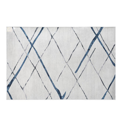 Artiss Rug 200x290cm Area Rug Washable Mat Large Carpet Soft Short Pile Jaca FLR-4353-200X290-BL-GR