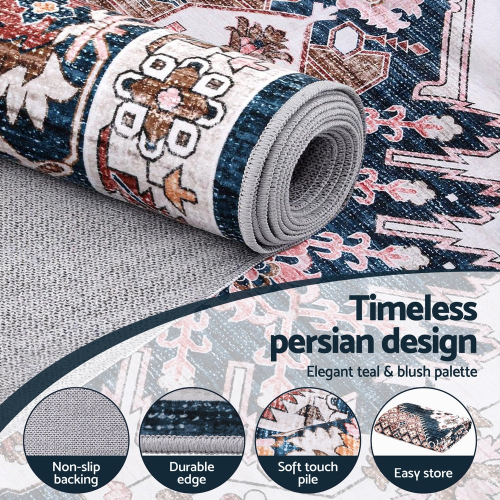 Artiss Floor Rug 160X230cm Large Washable Persian Area Rug Living Room Carpet FLR-4857-160X230-BL