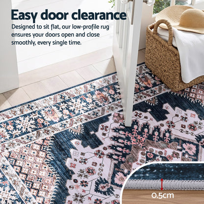 Artiss Floor Rug 160X230cm Large Washable Persian Area Rug Living Room Carpet FLR-4857-160X230-BL