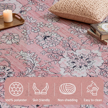 Artiss Floor Rug 160X230cm Large Washable Area Rug Vintage Living Room Carpet FLR-4858-160X230-PK