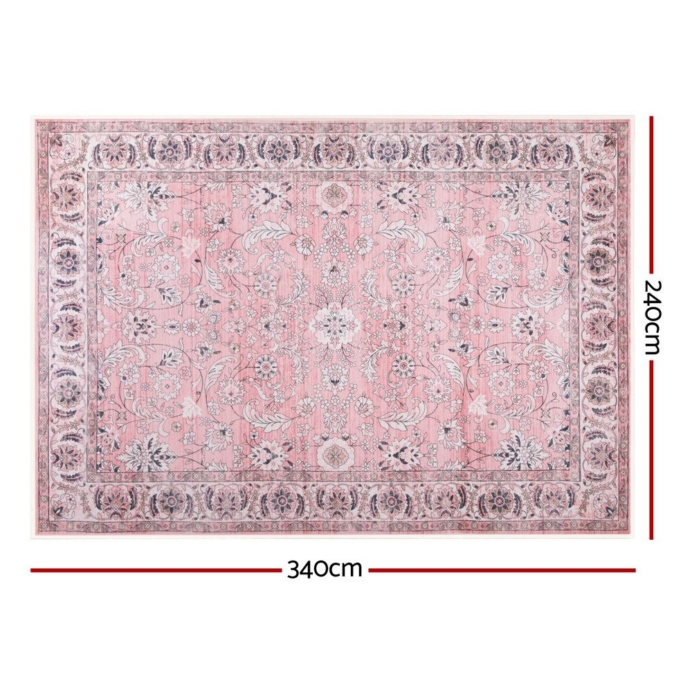 Artiss Floor Rug 240X340cm Large Washable Area Rug Vintage Living Room Carpet FLR-4858-240X340-PK