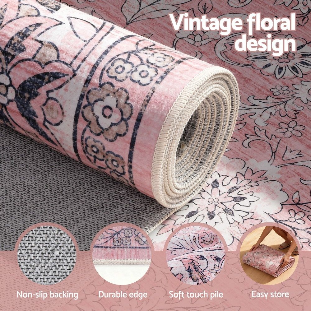 Artiss Floor Rug 240X340cm Large Washable Area Rug Vintage Living Room Carpet