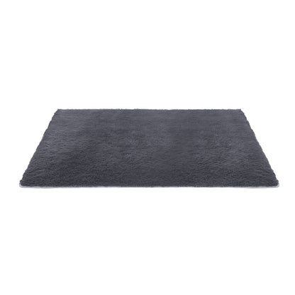 Artiss Floor Rug 140x200cm Plush Area Shaggy Rug Living Room Bedroom Carpet Grey FLR-FLU01-140X200-GY