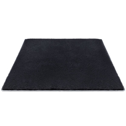 Artiss Floor Rug 160x230cm Plush Area Shaggy Rug Living Room Bedroom Carpet Black FLR-FLU01-160X230-BK