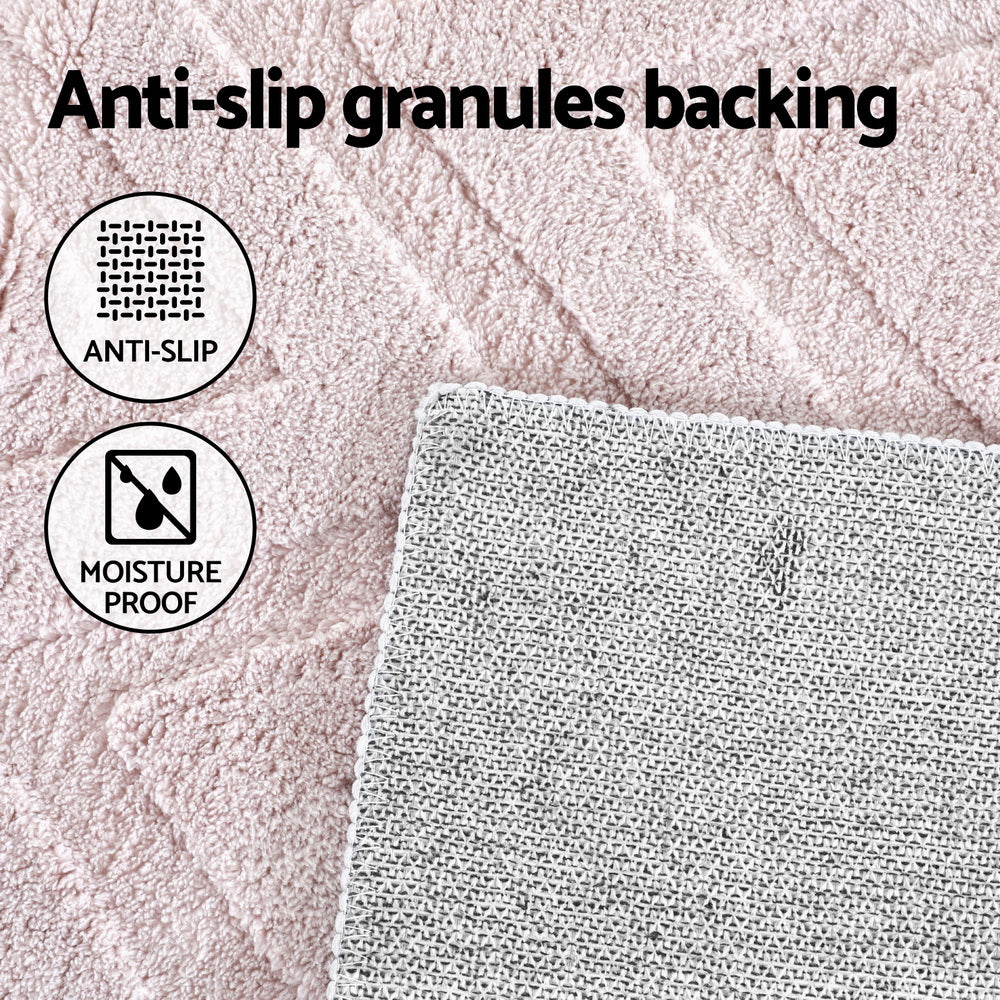 Artiss Rug 120x160cm Area Rug Washable Mat Large Carpet Microfiber Ripple FLR-JAC01-120X160-WH