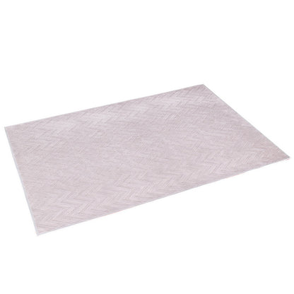 Artiss Rug 160x230cm Area Rug Washable Mat Large Carpet Microfiber Ripple FLR-JAC01-160X230-WH