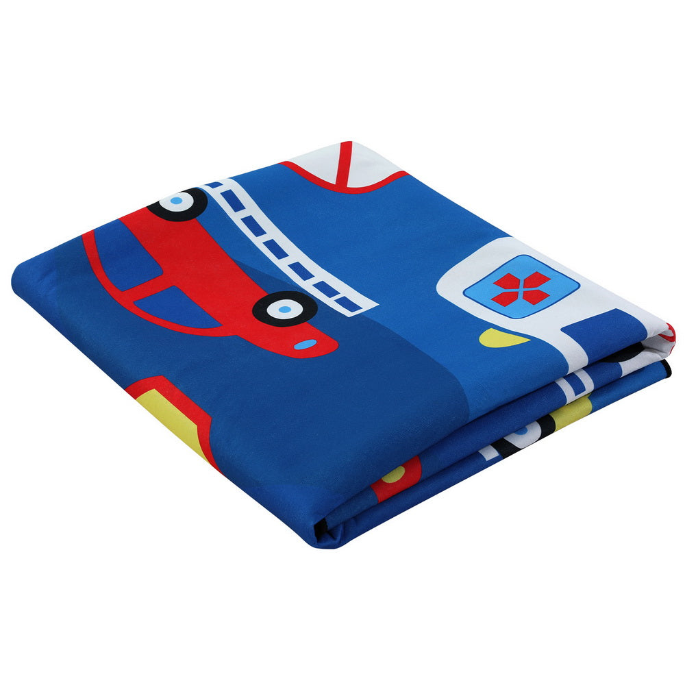 Artiss Rug 160x230cm Area Rug Washable Mat Large Carpet Soft Short Pile Kids FLR-KID01-160X230-BU