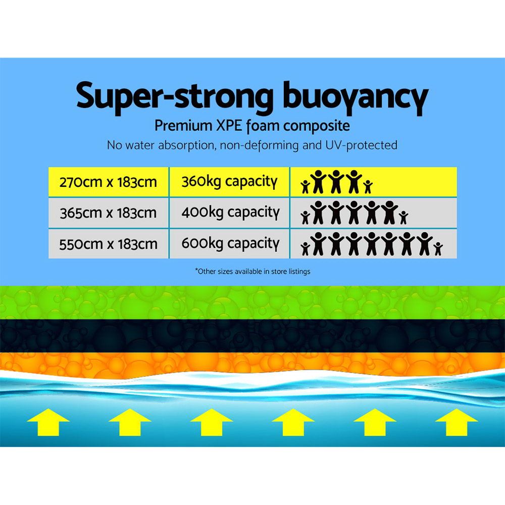 Weisshorn Floating Water Mat 2.7x1.8m Foam Pad Swimming Pool Island Platform FM-27-18-MC