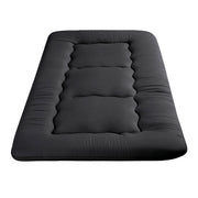 Giselle Bedding 10cm Japanese Floor Mattress Foldable Futon Mattress Washable Cover Straps FM-FUTON-100-10-BK