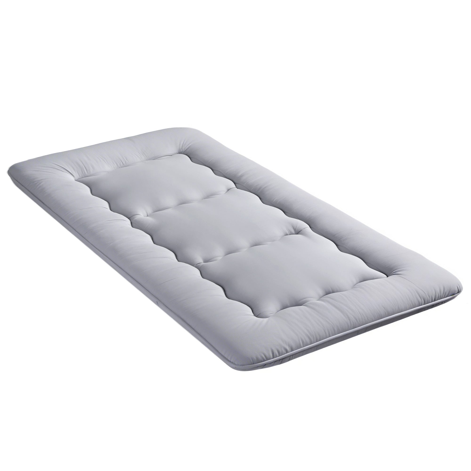 Giselle Bedding 10cm Japanese Floor Mattress Foldable Futon Mattress Washable Cover Straps FM-FUTON-100-10-GY