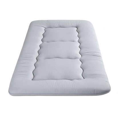 Giselle Bedding 10cm Japanese Floor Mattress Foldable Futon Mattress Washable Cover Straps FM-FUTON-100-10-GY