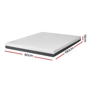 Giselle Bedding Memory Foam Mattress Bed Cool Gel Non Spring 15cm Single FOAM-B-MFM-H015-S