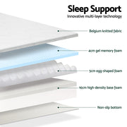 Giselle Bedding Memory Foam Mattress Bed Cool Gel Non Spring 25cm Queen FOAM-B-MFM-H025-Q