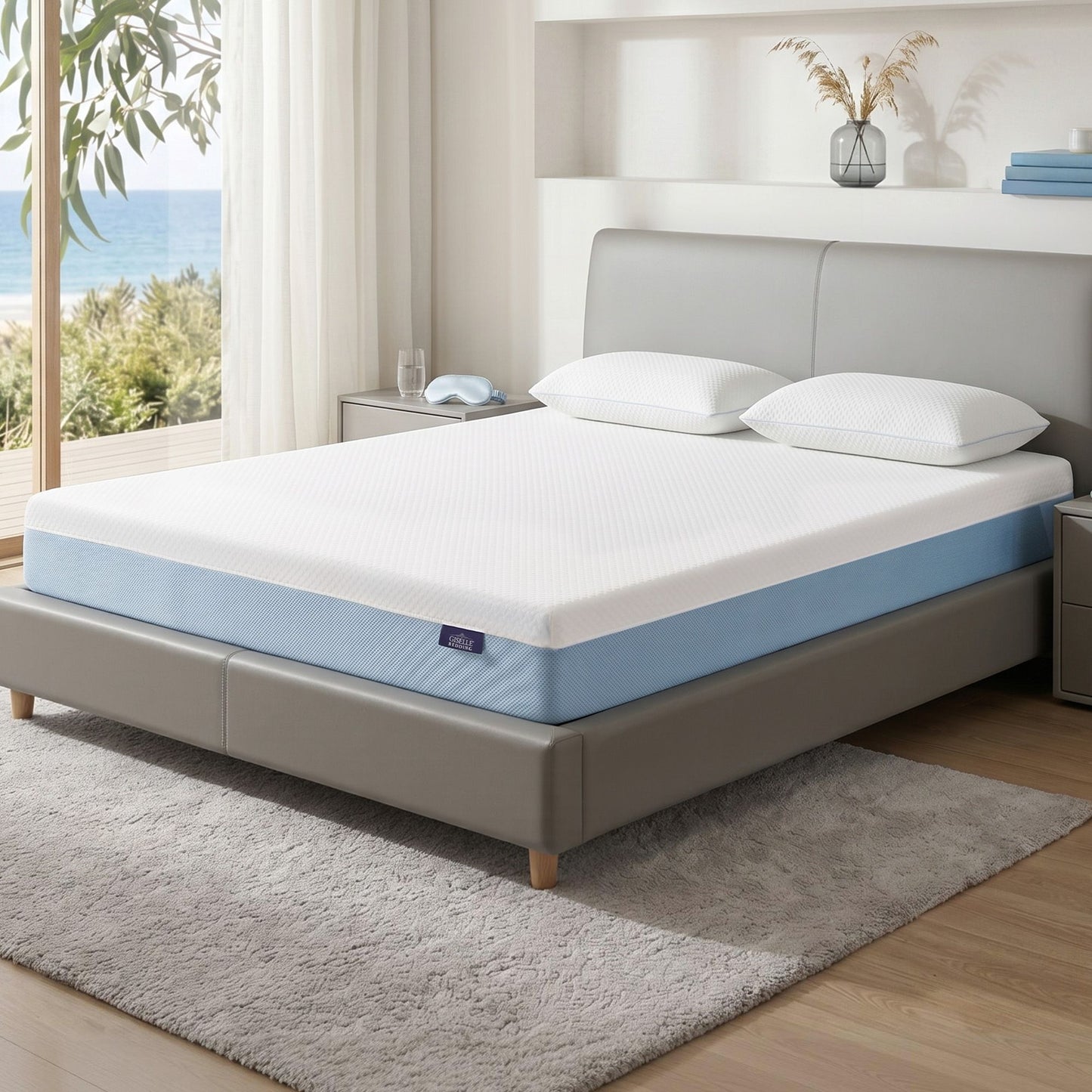 Giselle 22cm Cooling Gel Memory Foam Mattress Double Medium Firm FOAM-C-MFM-H022-D