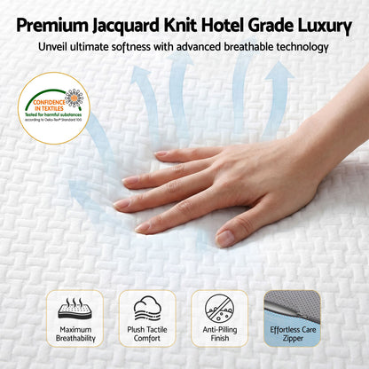 Giselle 22cm Cooling Gel Memory Foam Mattress Single Medium Firm FOAM-C-MFM-H022-S
