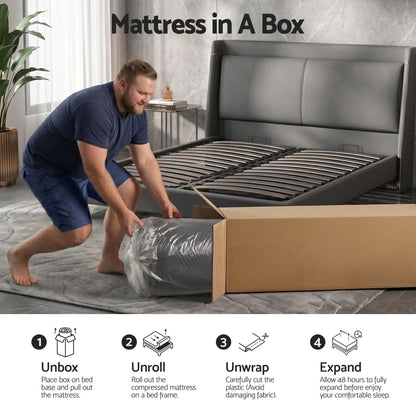 Giselle Double Cooling Memory Foam Mattress Medium Firm with Gel Comfort 30cm FOAM-C-MFM-H030-D