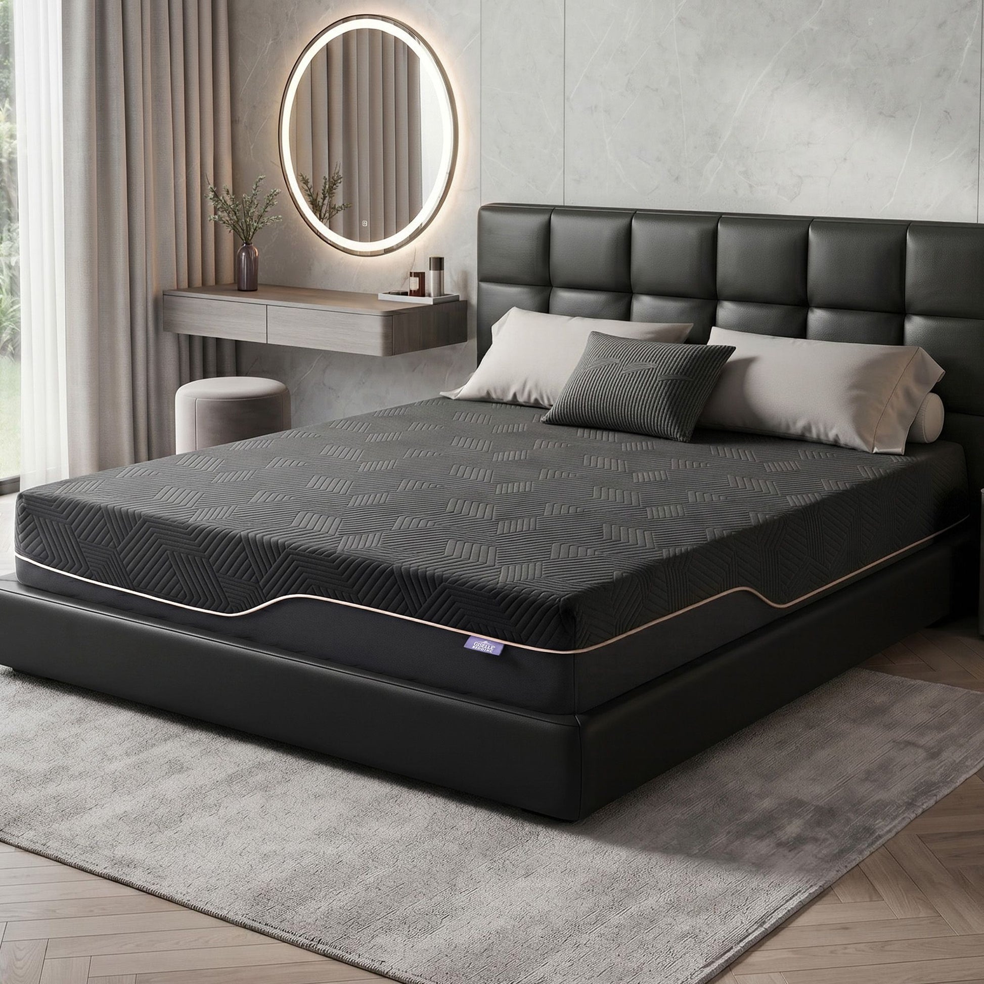 Giselle Queen Cooling Memory Foam Mattress Medium Firm with Gel Comfort 30cm FOAM-C-MFM-H030-Q