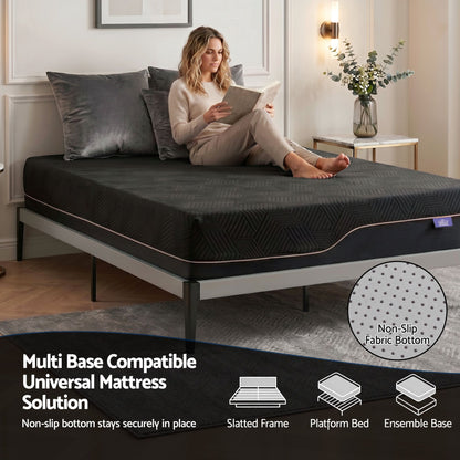 Giselle Queen Cooling Memory Foam Mattress Medium Firm with Gel Comfort 30cm FOAM-C-MFM-H030-Q