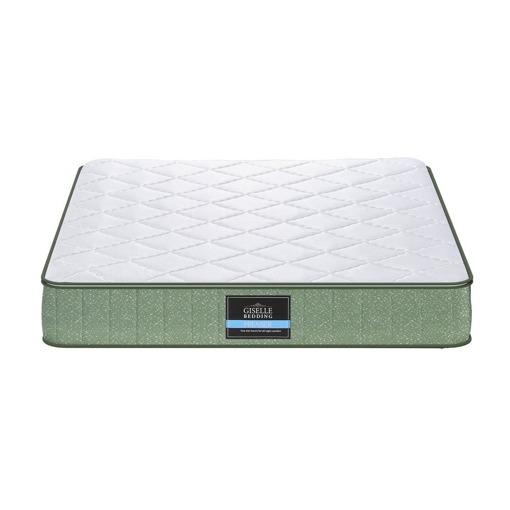 Giselle 25cm Memory Foam Mattress Dual Layer Zipper Cover Cool Charcoal Foam Mattresses Queen FOAM-C-MFM-LEAF-H025-Q
