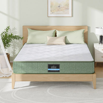 Giselle 25cm Memory Foam Mattress Dual Layer Zipper Cover Cool Charcoal Foam Mattresses Queen FOAM-C-MFM-LEAF-H025-Q