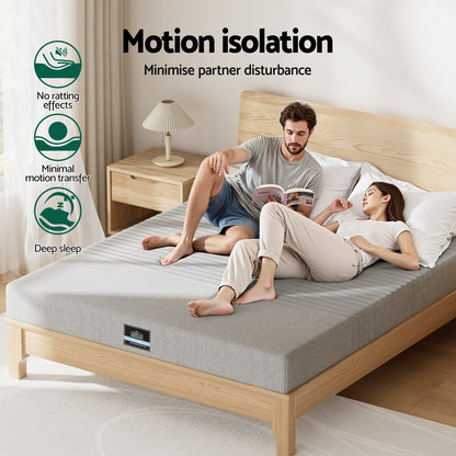 Giselle Bedding Cool Gel Memory Foam Mattress Charcoal 7-Zone Washable Bamboo Cover 15cm Double FOAM-C-MFM-NOBLE-H015-D