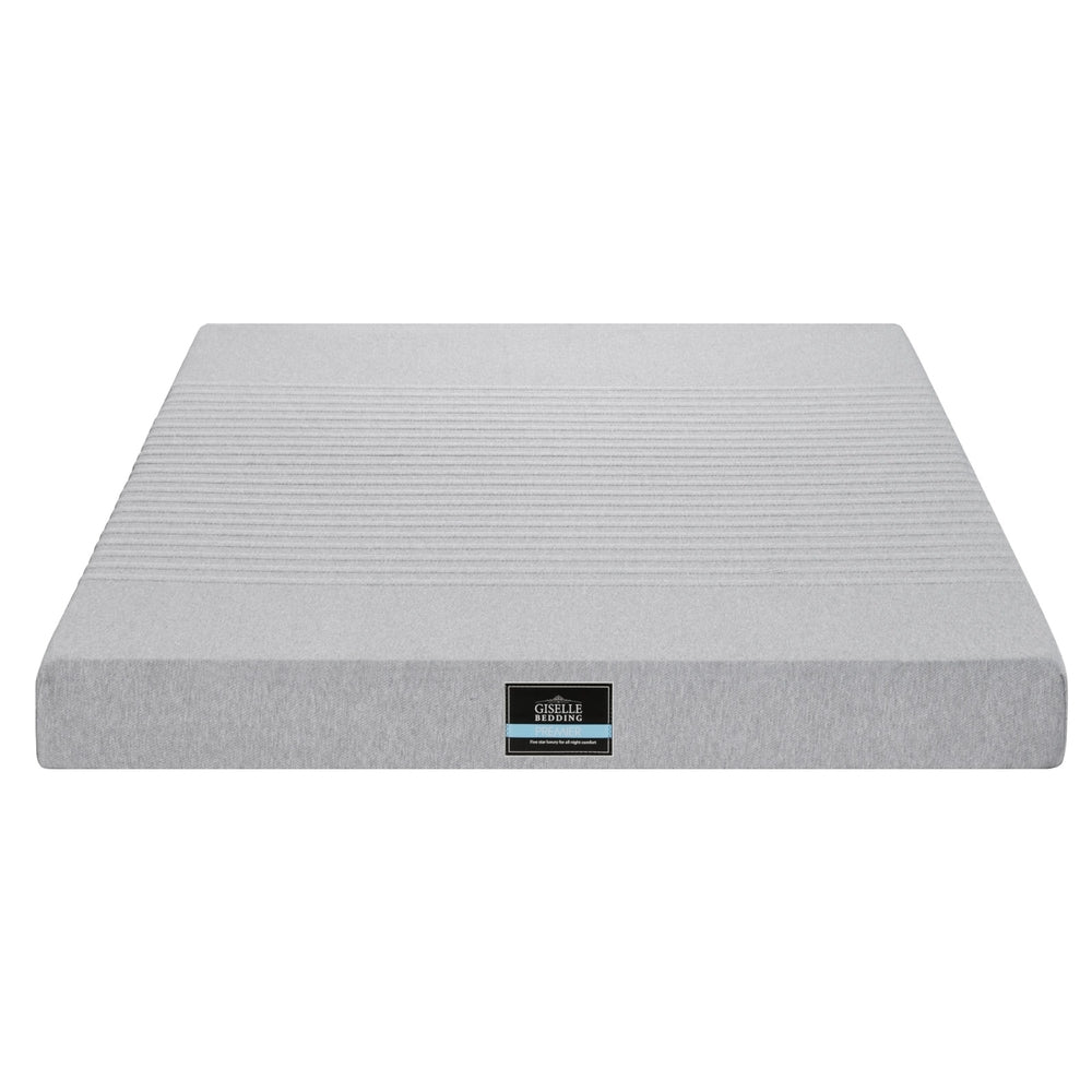 Giselle Bedding Cool Gel Memory Foam Mattress Charcoal 7-Zone Washable Bamboo Cover 15cm King