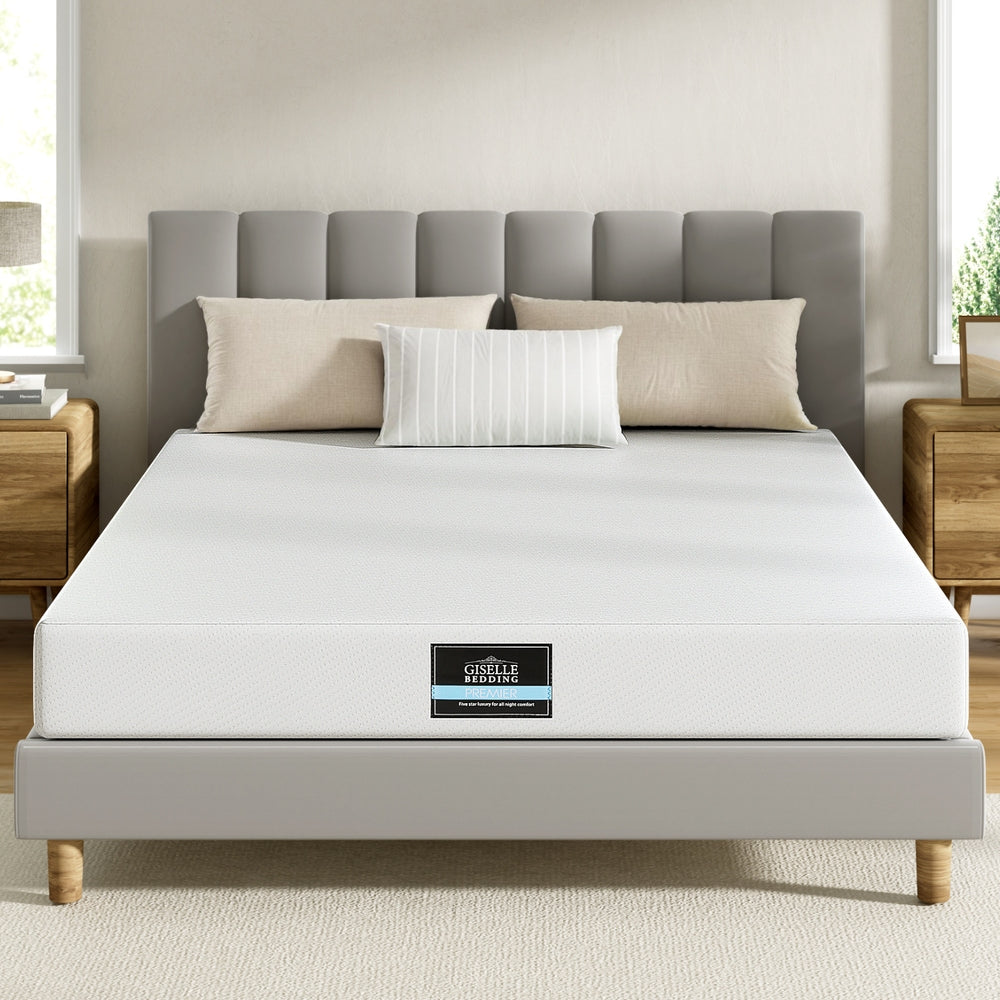 Giselle 20cm Memory Foam Mattress Green Tea King FOAM-C-MFM-PURE-H20-K