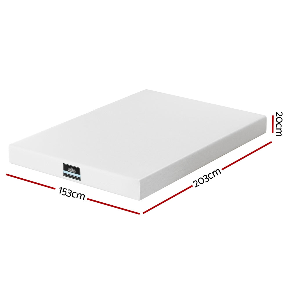 Giselle 20cm Memory Foam Mattress Green Tea Queen FOAM-C-MFM-PURE-H20-Q