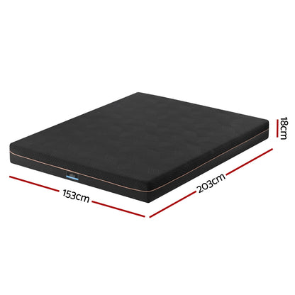 Giselle 18cm Memory Foam Mattress Green Tea Foam Cool Gel Foam Mattresses Queen FOAM-C-MFM-SHADOW-H18-Q