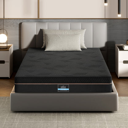 Giselle 18cm Memory Foam Mattress Green Tea Foam Cool Gel Foam Mattresses Single FOAM-C-MFM-SHADOW-H18-S