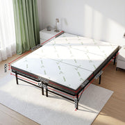 Giselle Folding Bed with Mattress Double Portable Foldable Guest Bed Bamboo Cover FOAM-MFM-BF-BAM-D