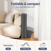 Giselle Foldable Mattress Folding Sofa Bed Trifold Sleeping Camping Cushion Mat FOAM-MFM-CDF-GY