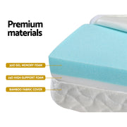 Giselle Bedding Foldable Mattress Folding Foam Cot Bed Cool Gel FOAM-MFM-COT-GEL-WH