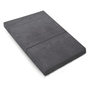 Giselle Bedding Foldable Mattress Folding Foam Bed Mat Double Grey FOAM-MFM-CU01-DOU-VEL-GY