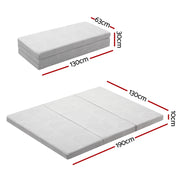 3-Foldable Mattress Giselle Folding Foam Double FOAM-MFM-GEL-D