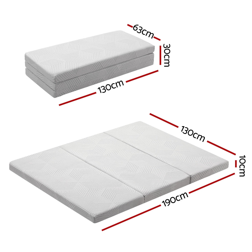 3-Foldable Mattress Giselle Folding Foam Double FOAM-MFM-GEL-D