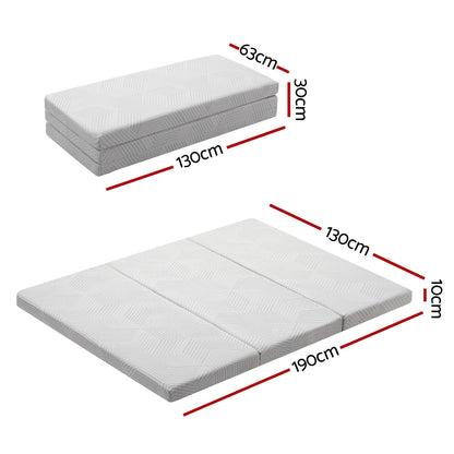 3-Foldable Mattress Giselle Folding Foam Double FOAM-MFM-GEL-D