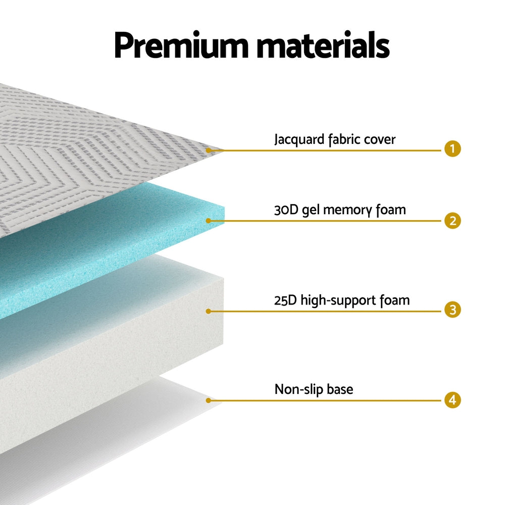 3-Foldable Mattress Giselle Folding Foam Double FOAM-MFM-GEL-D