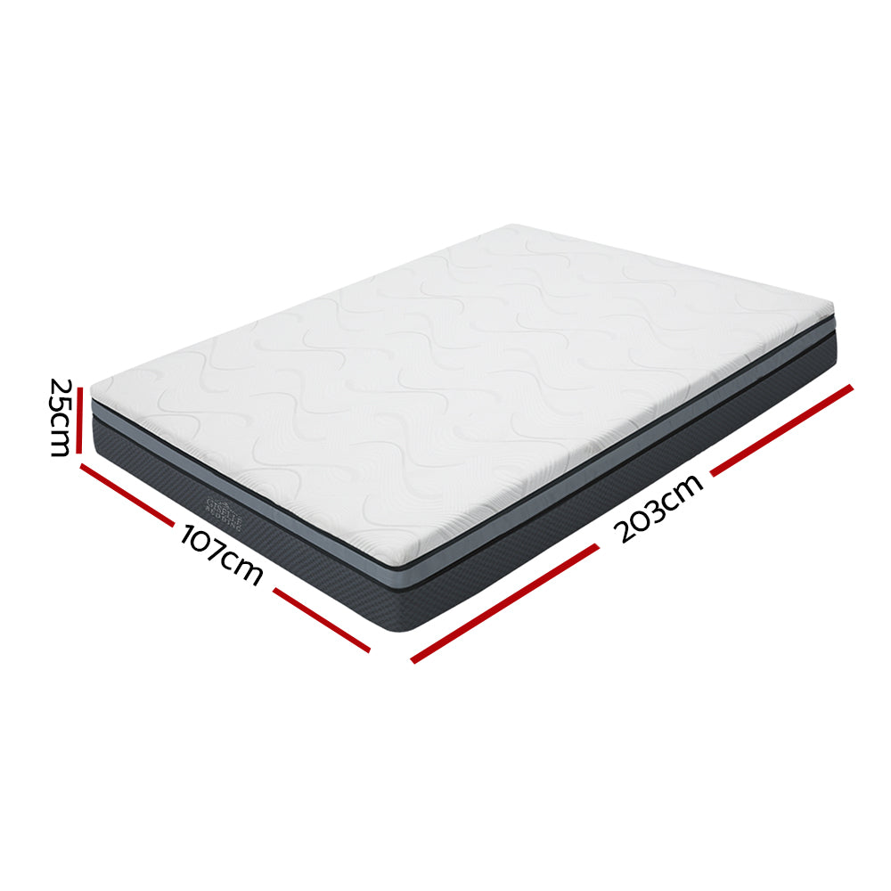 Giselle Bedding Memory Foam Mattress Bed Cool Gel 25cm King Single FOAM-MFM-H025-KS