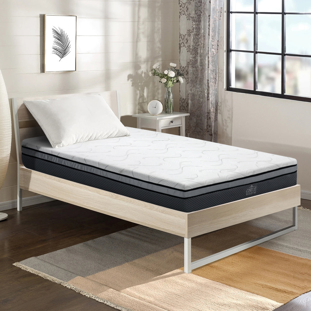 Giselle Bedding Memory Foam Mattress Bed Cool Gel 25cm King Single FOAM-MFM-H025-KS