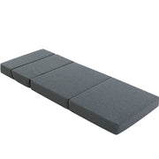 Giselle Bedding Foldable Mattress Folding Foam Bed Floor Mat Grey FOAM-MFM-LOGI-GY