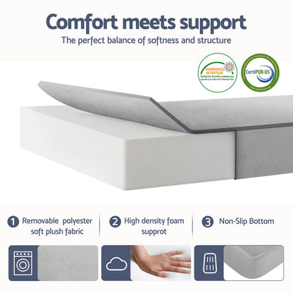 Giselle Foldable Mattress Folding Sofa Bed 4-fold Sleeping Camping Cushion Mat FOAM-MFM-LOGI-LI-GY