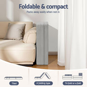 Giselle Foldable Mattress Folding Sofa Bed 4-fold Sleeping Camping Cushion Mat FOAM-MFM-LOGI-LI-GY